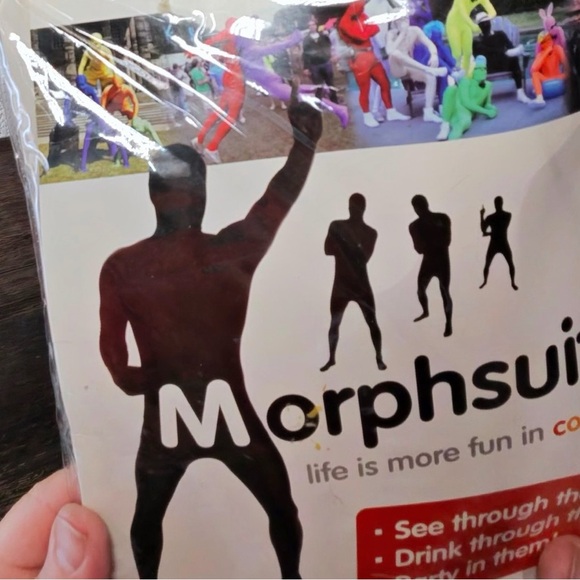 Morphsuits Black Costume Medium Suit - Picture 3 of 4